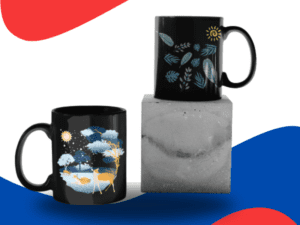 Black Printed Mug- Night Ambient Printed Mug For Night Lover