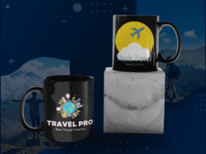 Black Printed Mug- Mug For Pro traveller