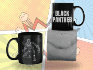 Black Printed Mug- Black Panther Printed Mug