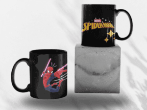 Black Printed Mug- Spider Man Printed Mug