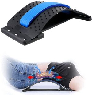 Back Stretching Device | Back Massager for Bed & Chair & Car | Multi-Level Lumbar Support Stretcher Spinal | Lower and Upper Muscle Pain Relief.