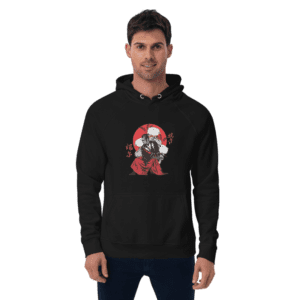 Men Full Sleeve - Black Hoodie - Japanese Samurai Printed Graphic Design