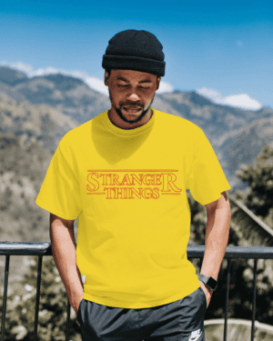 T-Shirt Dual Side Printed - Stranger Things Printed T-Shirt