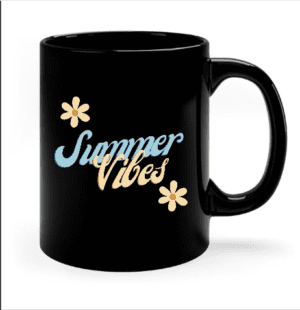 Happy Holiday - Traditional Printed Mug Happy Holiday - Summer Vibes
