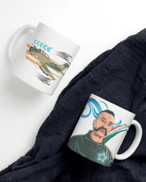 White Printed Mug- Superhero Wing Commander Abhinandan