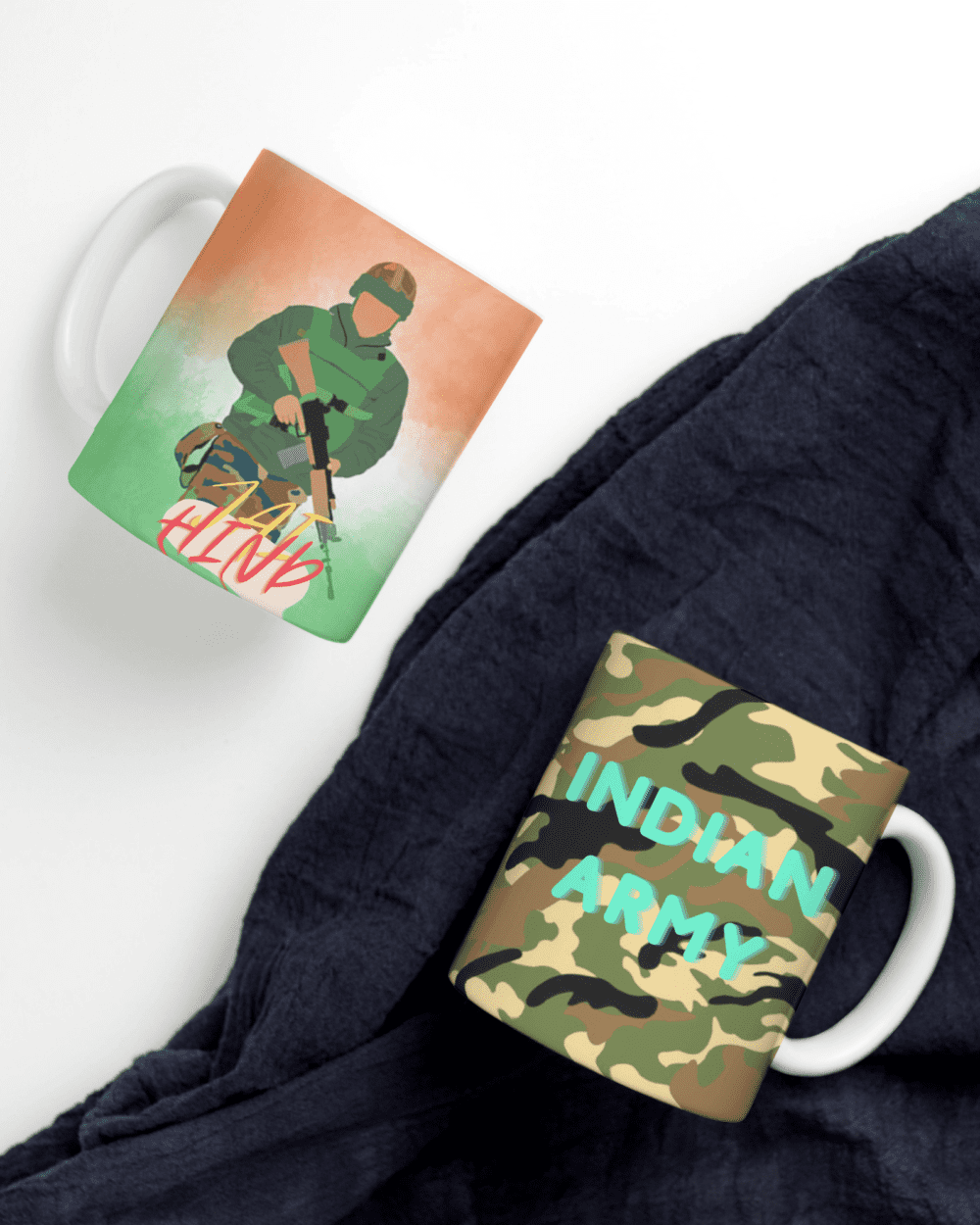 White Printed Mug - Special Hero Indian Army Mug