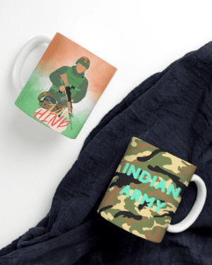 White Printed Mug - Special Hero Indian Army Mug