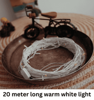 Mpro-CTP 20 Meter Long Light With 60 LED BULB - Warm White  - Sessional Indoor String Lights.