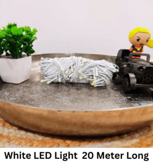 Mpro-CTP 20 Meter Long Light With 60 LED BULB - White Color - Sessional Indoor String Lights