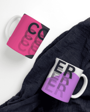 White Printed Mug - Coder