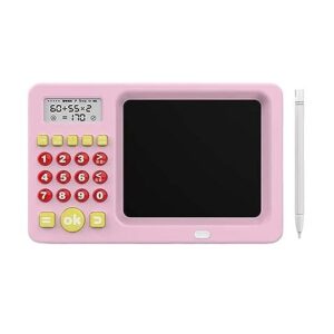 LCD Writing Tablet Slate with Calculator Toy Math Learning Machine for Kids Children Baby pre School Kids 2in1 Drawing Math Early