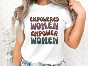 Single Side Empowered Women Empower Women Printed - Yellow T-Shirt - Rounded Neck T-Shirt For Women