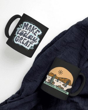 Black Printed Mug- Motivational Make Today Great Printed Mug