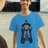 White T-Shirt Printed - Batman Printed T-Shirt.