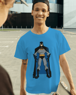 White T-Shirt Printed - Batman Printed T-Shirt.