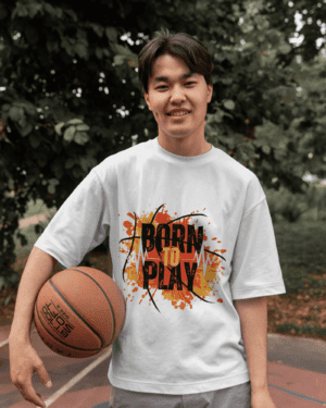 Men's Born to play round neck T-Shirt
