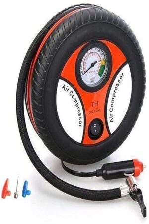 Compressor for Car and Bike 12V 300 PSI Tyre Inflator Air Pump for Motorbike,Bicycle,for Football,Cycle Pumps for Bicycle Pump for tubeless (R
