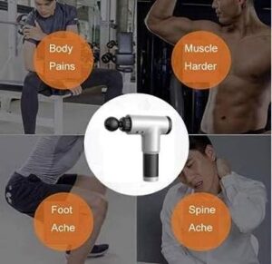 Facial Massage Gun Portable Vibration Muscle Body Machine with 4 Heads & 6 Adjustable Speed Vibrator for Neck, Leg, Hand & Back Massager -3