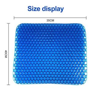Medical Grade Gel Double-Sided Honeycomb Design Breathable, Durable, Portable Cushion Seat Pad-Helps in Relieving Back, Spine and Hips Pain