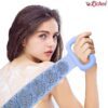 Mistico Silicone Body Back Scrubber Double Side Bathing Brush for Skin Deep Cleaning Massage, Dead Skin Removal Exfoliating Belt for Shower