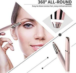 Portable eyebrow trimmer for women, epilator for women facial hair, upper lips remover,Face, Lips, Nose hair removal trimmer for women