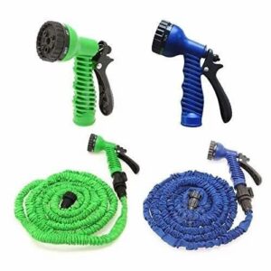 Magic Hose Garden Pipe_15 meters (50 Feet) Long Lasting Flexible Garden Foam Hose Pipe with Spray Nozzle Gun, for Gardening, Car Wash, Floor Clean