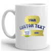 Custom Mug Printing With Predefined Design - Color - Blue & Yellow