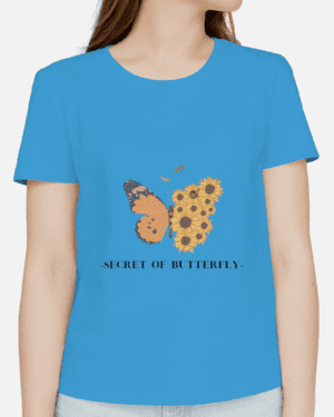 Single Side Printed T-shirt - Secret Of Butterfly
