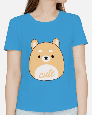 Single Side Printed T-shirt - Cute