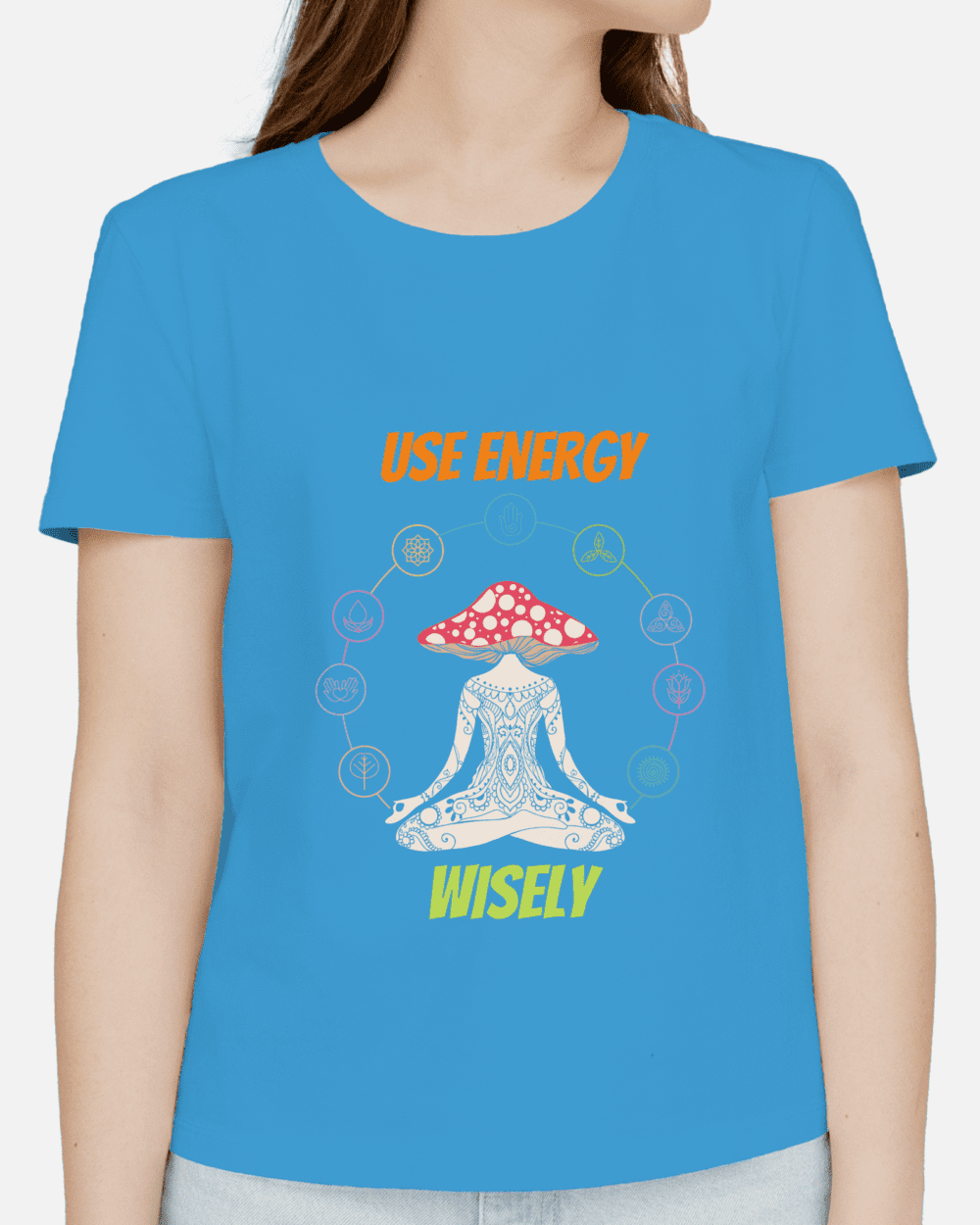 Single Side Printed T-shirt - Use Energy Wisely Printed T-Shirt