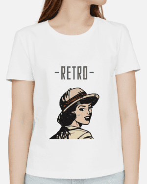 Single Side Printed T-shirt - Retro
